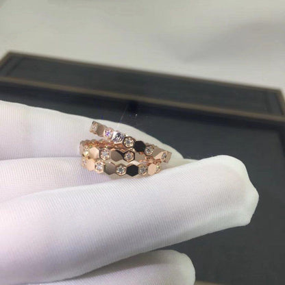 [NOVO]BEE LOVE RING ROSA GOLD DIAMANT