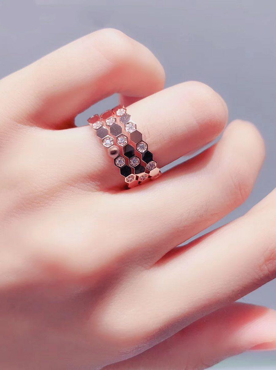 [NOVO]BEE LOVE RING ROSA GOLD DIAMANT