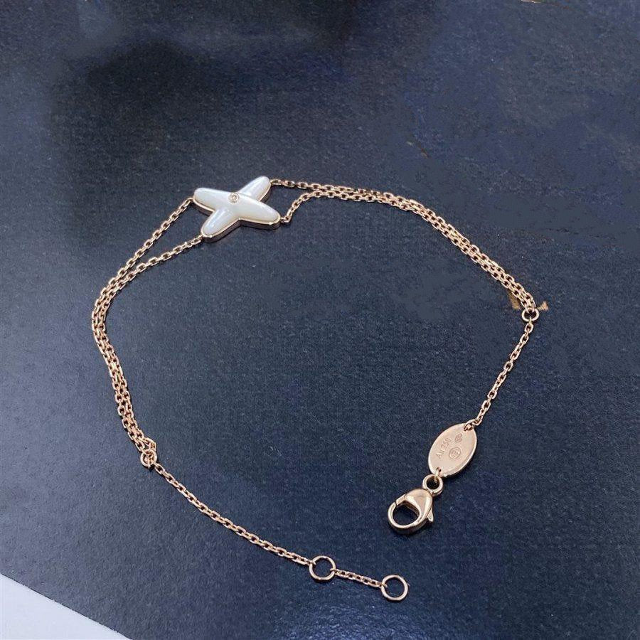 [NEU]JEUX ARMBAND WEISS MOP ROSA GOLD 1 DIAMANT