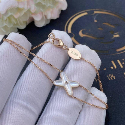 [NEU]JEUX ARMBAND WEISS MOP ROSA GOLD 1 DIAMANT