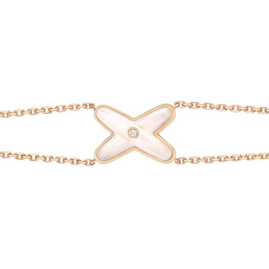 [NEU]JEUX ARMBAND WEISS MOP ROSA GOLD 1 DIAMANT