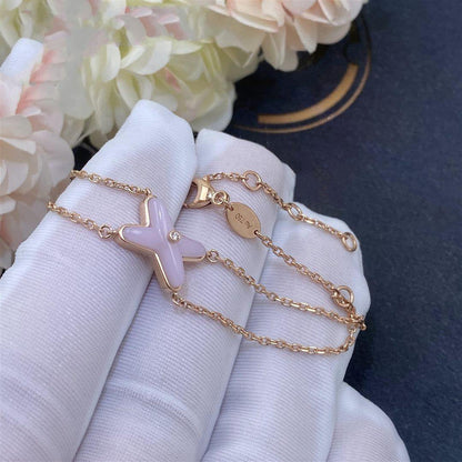 [NEU]JEUX ARMBAND ROSA MOP ROSA GOLD 1 DIAMANT