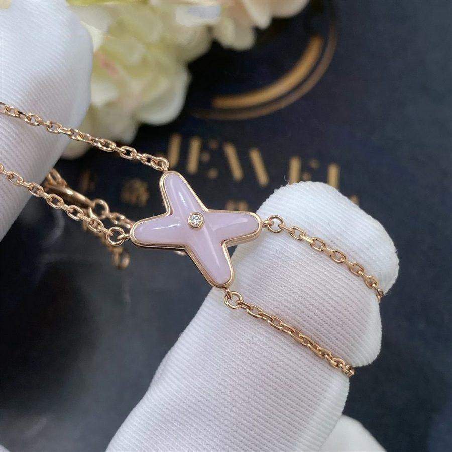 [NEU]JEUX ARMBAND ROSA MOP ROSA GOLD 1 DIAMANT