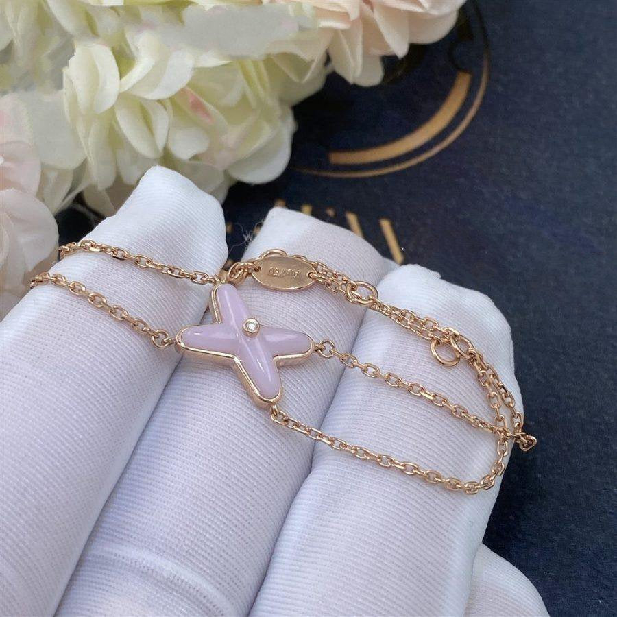 [NEU]JEUX ARMBAND ROSA MOP ROSA GOLD 1 DIAMANT