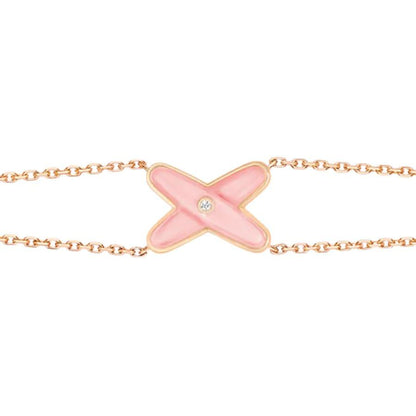 [NEU]JEUX ARMBAND ROSA MOP ROSA GOLD 1 DIAMANT