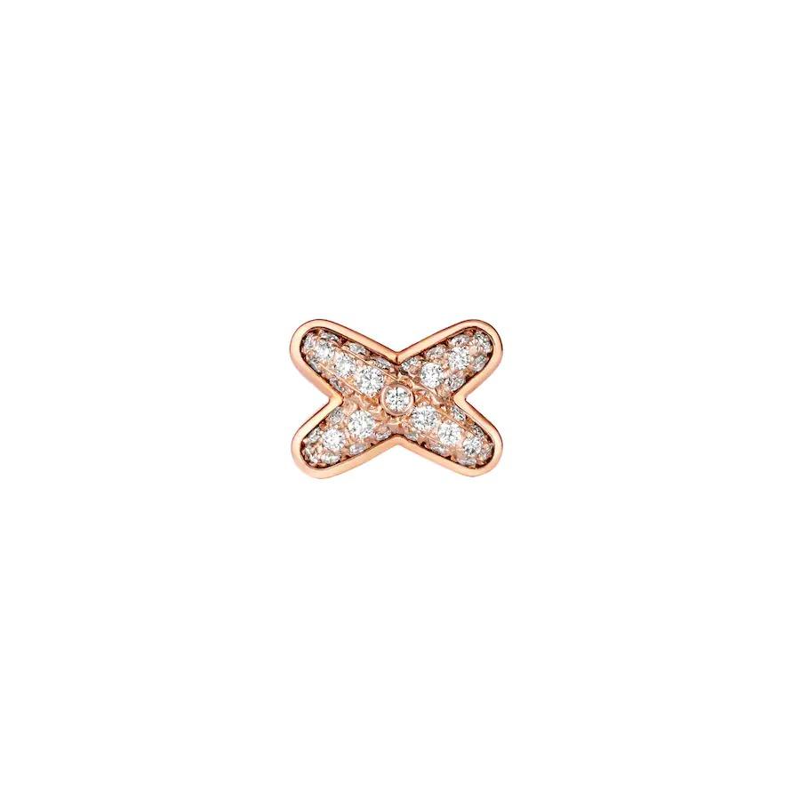 [NEU]OHRRINGE AUS ROSA GOLD MIT DIAMANTEN