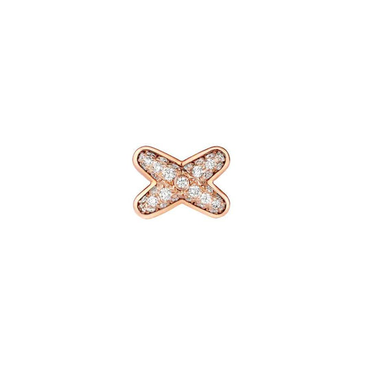 [NEU]OHRRINGE AUS ROSA GOLD MIT DIAMANTEN