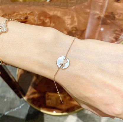 [NOVO]JEUX DE BRACELET MOP ROSA GOLD DIAMANTEN