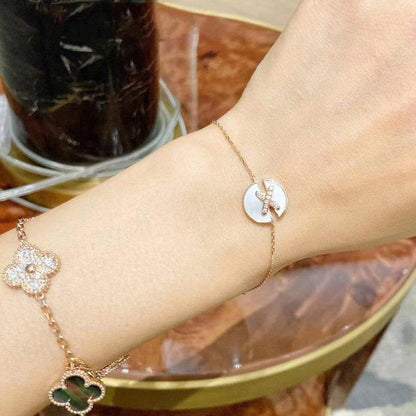 [NOVO]JEUX DE BRACELET MOP ROSA GOLD DIAMANTEN