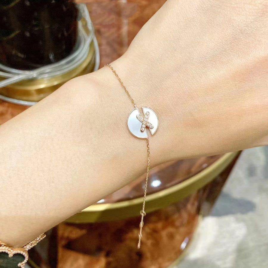 [NOVO]JEUX DE BRACELET MOP ROSA GOLD DIAMANTEN