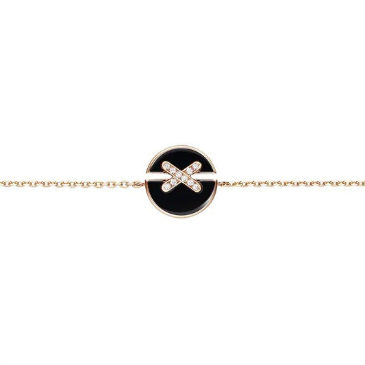 [NEU]ARMBANDSPIELE ONYX ROSA GOLD DIAMANT