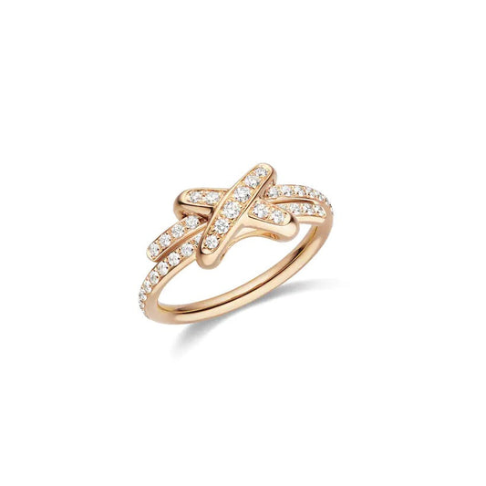 [NOVO]JEUX DE RING ROSA GOLD DIAMANTEN
