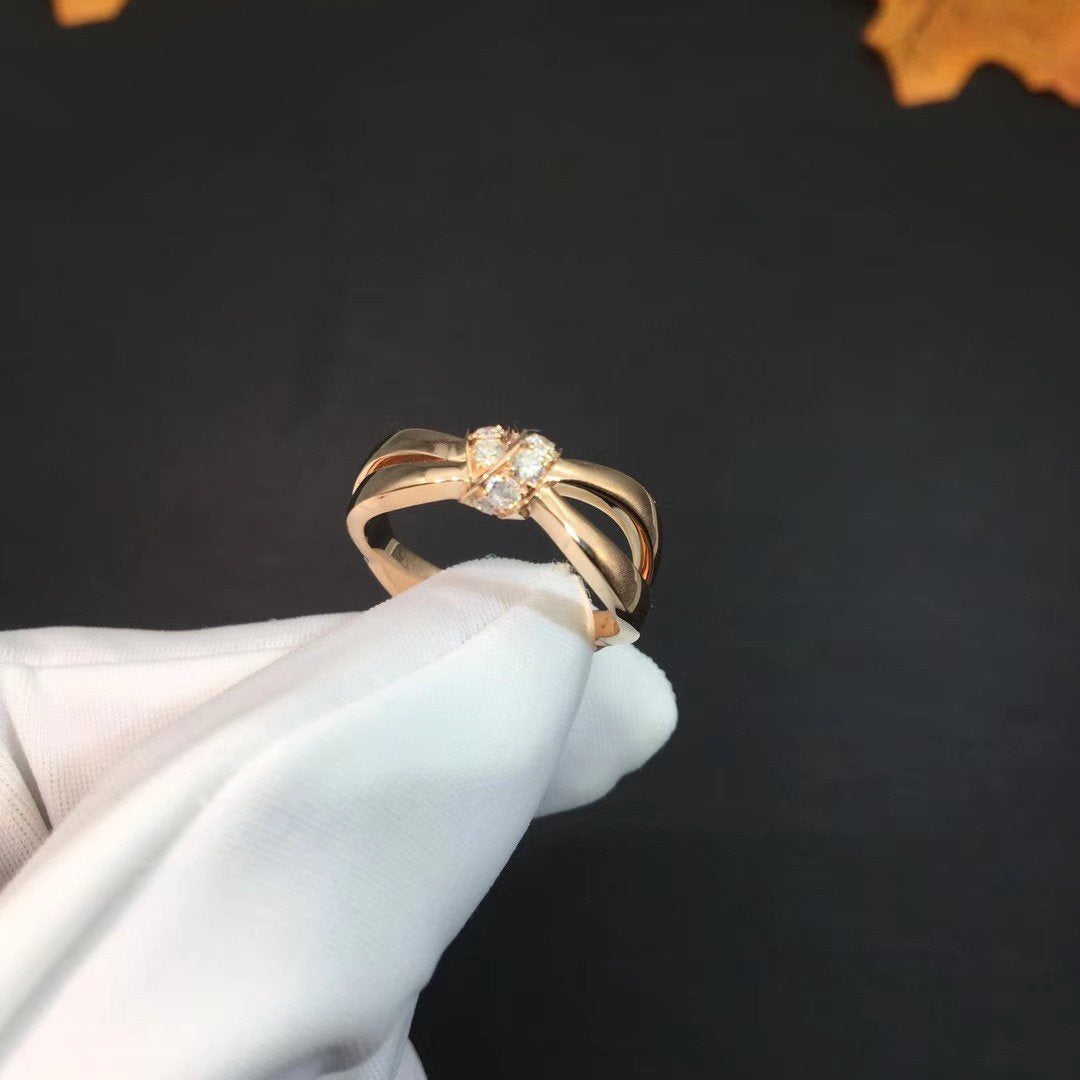 [NOVO]LIENS RING ROSA GOLD DIAMANT