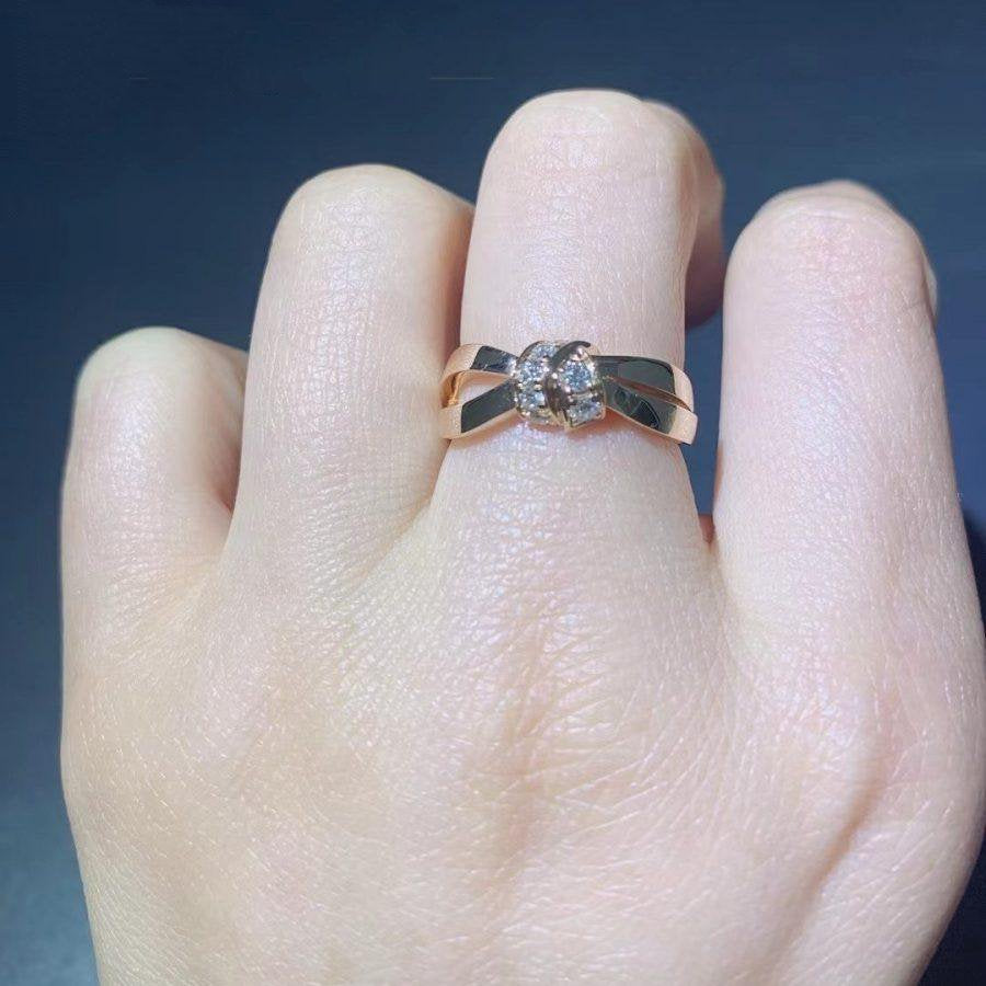 [NOVO]LIENS RING ROSA GOLD DIAMANT