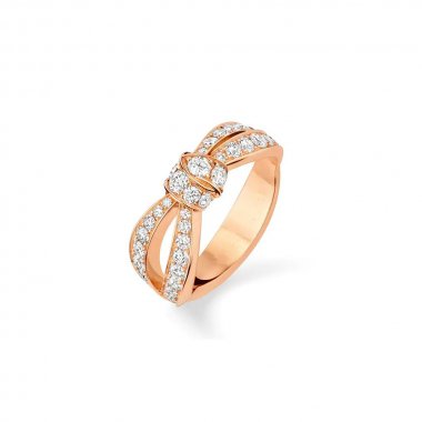 [NOVO]LIENS RING AUS ROSA GOLD MIT DIAMANTEN