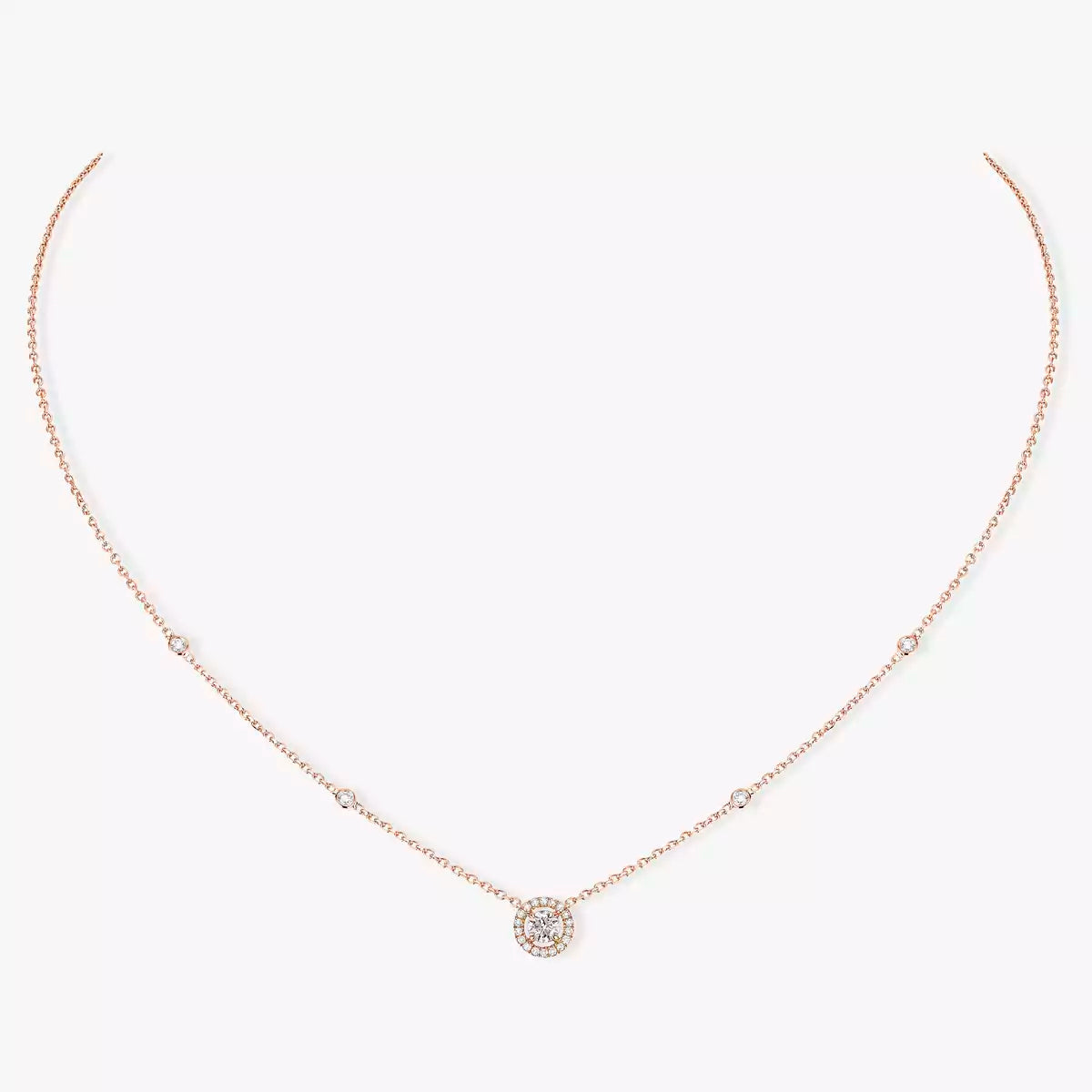 [GALE]Diamond Necklace 0,20ct Brilliant Shape Joy