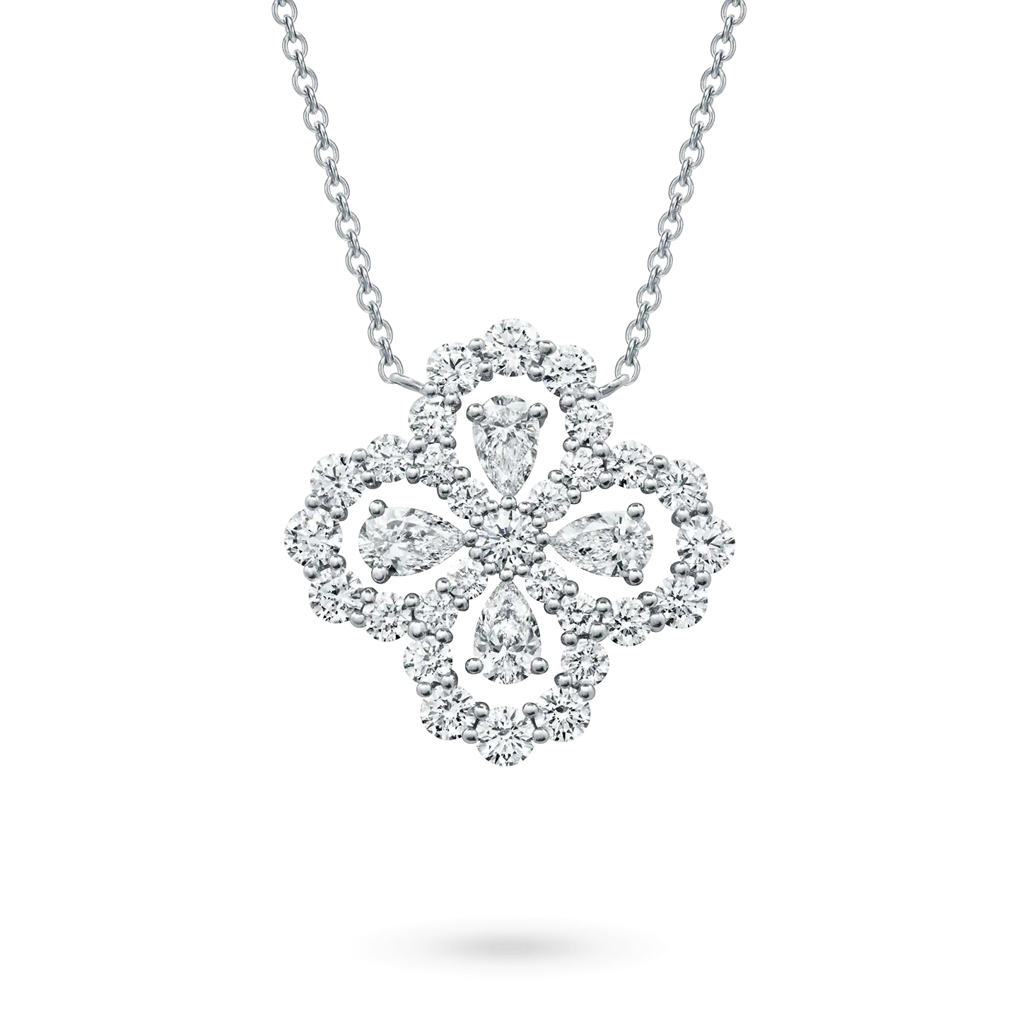 [GALE]LOOP NECKLACE FULL MOTIF DIAMOND 16MM MULTIPLE COLORS