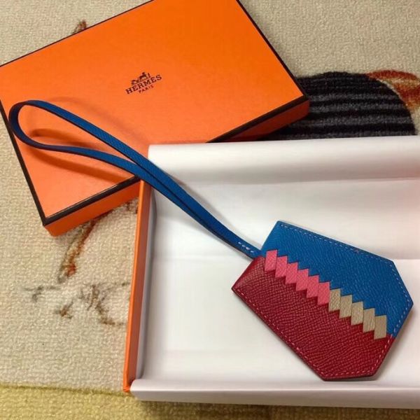 HM Clochette Cles Grand Tressage Charm In Ruby And Blue