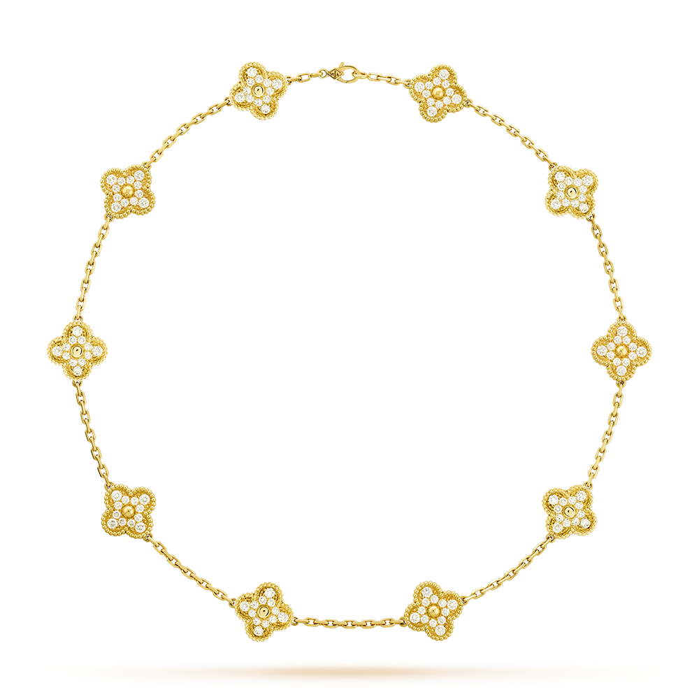 [NOVO]CLOVER 10 MOTIFS DIAMANT-KETTE