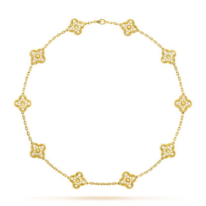 [NOVO]CLOVER 10 MOTIFS DIAMANT-KETTE