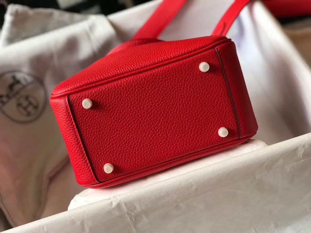 HM Mini Lindy 20cm Red Leather