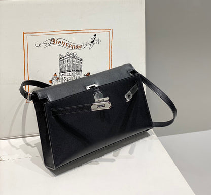 HM Kelly Elan 27cm Black Leather Shw