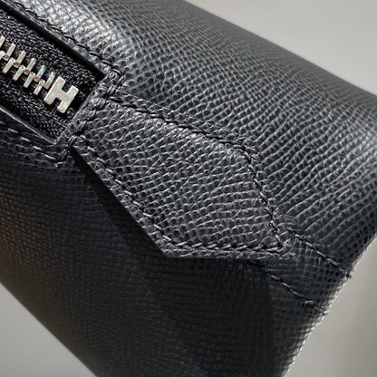 HM Bolide 25 Black Epsom Leather Silver Hardware 237384
