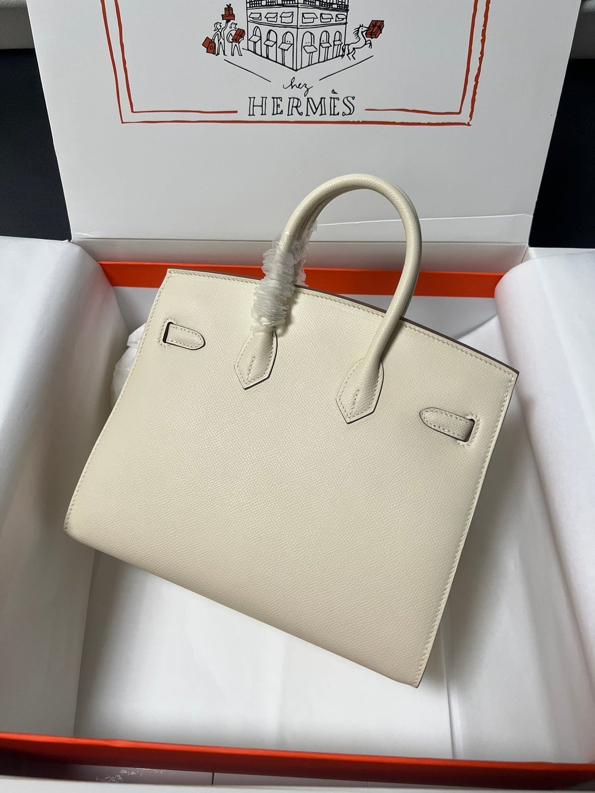 HM BIRKIN SELLIER CREAM EPSOM LEATHER GOLD HARDWARE