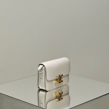 MINI CLAUDE 22 SHINY CALFSKIN WHITE