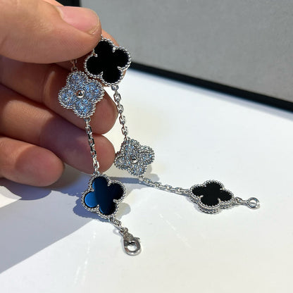 [GALE] CLOVER 5 MOTIF ONYXS BRACELET COLLECTION