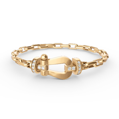 [NOVO]FORCE Metallarmband mit großem Hufeisenverschluss