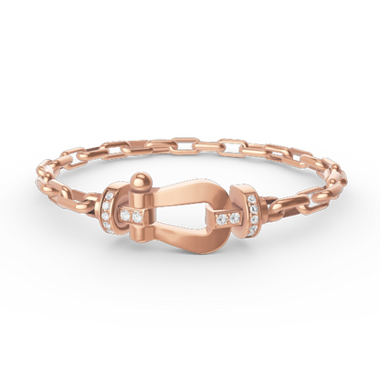 [NOVO]FORCE Metallarmband mit großem Hufeisenverschluss
