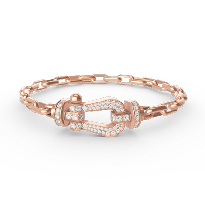 [NOVO]FORCE Metallarmband mit großem Hufeisenverschluss