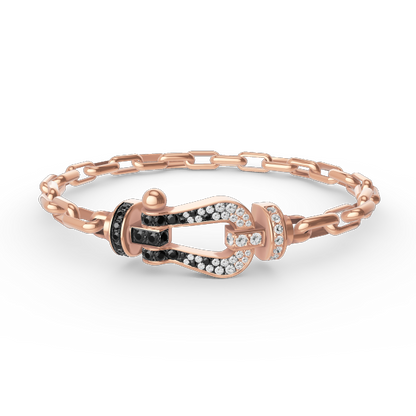 [NOVO]FORCE Metallarmband mit großem Hufeisenverschluss