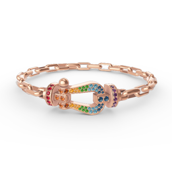 [NOVO]FORCE Metallarmband mit großem Hufeisenverschluss