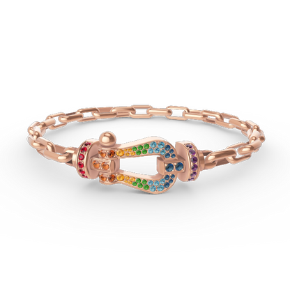 [NOVO]FORCE Metallarmband mit großem Hufeisenverschluss