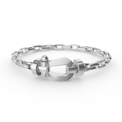 [NOVO]FORCE Metallarmband mit großem Hufeisenverschluss