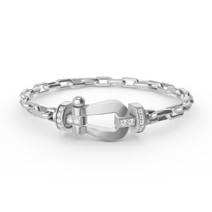 [NOVO]FORCE Metallarmband mit großem Hufeisenverschluss