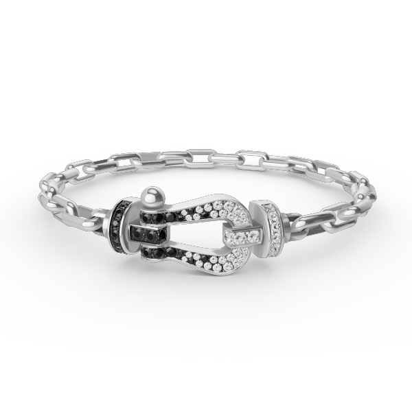[NOVO]FORCE Metallarmband mit großem Hufeisenverschluss