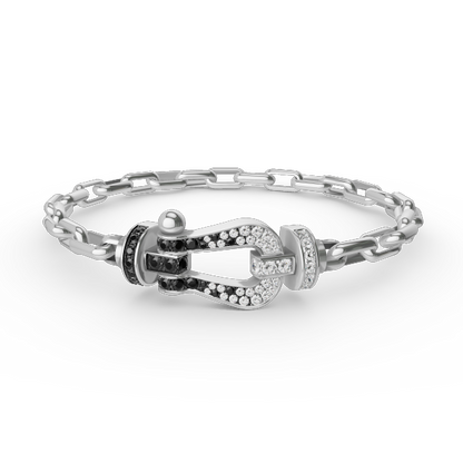 [NOVO]FORCE Metallarmband mit großem Hufeisenverschluss