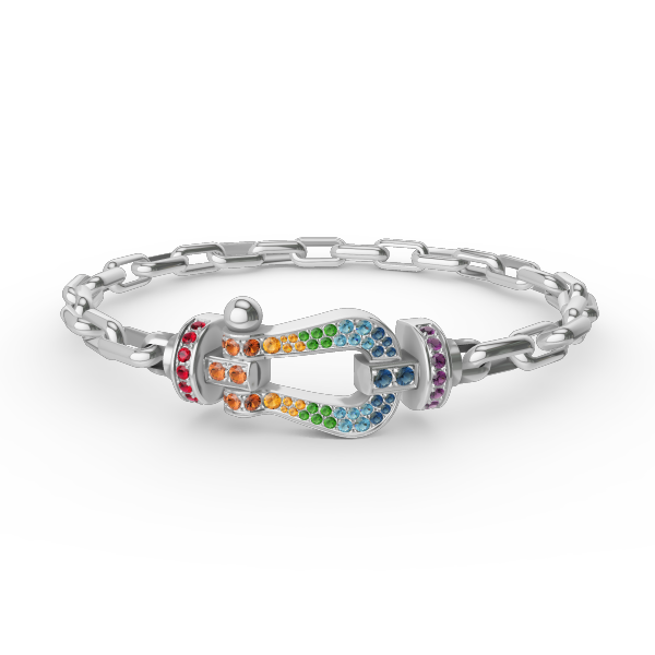 [NOVO]FORCE Metallarmband mit großem Hufeisenverschluss