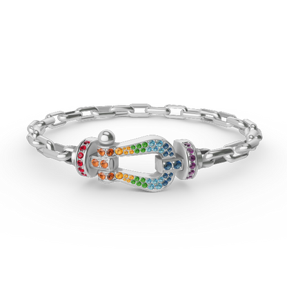 [NOVO]FORCE Metallarmband mit großem Hufeisenverschluss