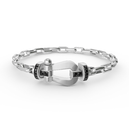 [NOVO]FORCE Metallarmband mit großem Hufeisenverschluss