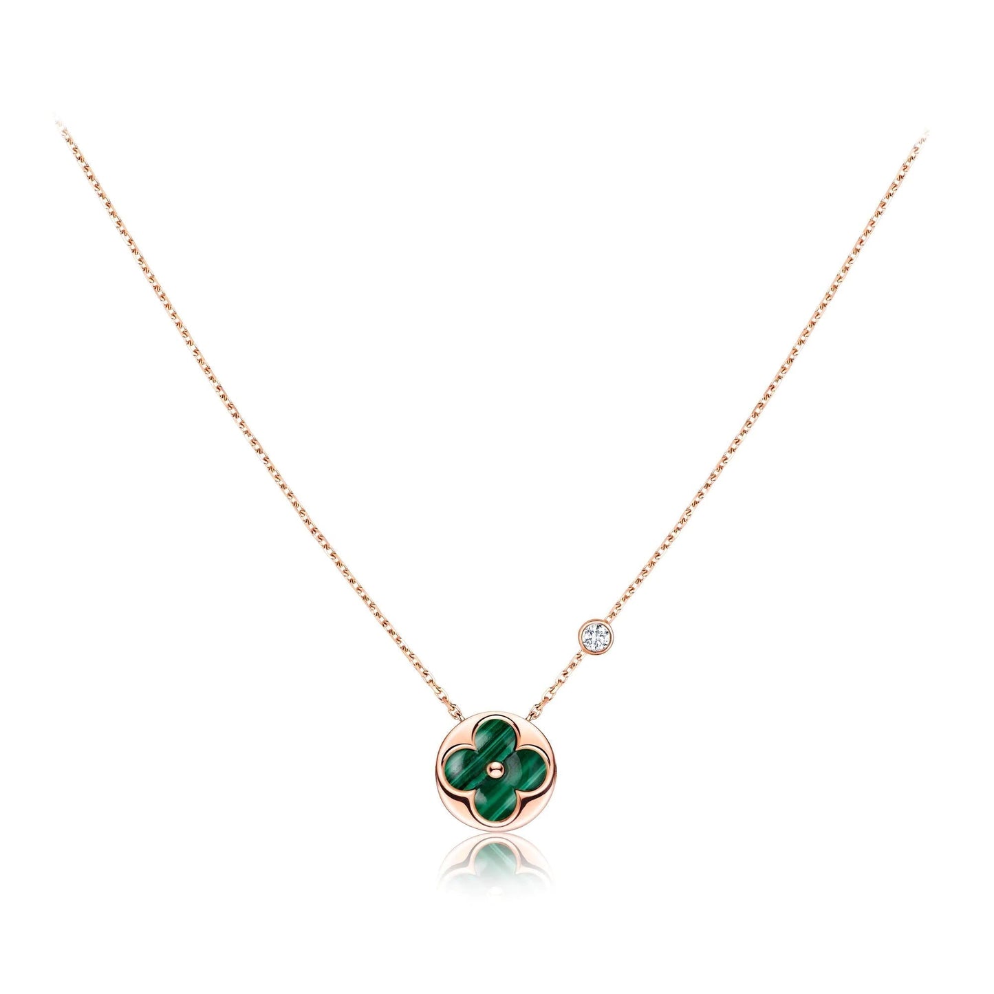 [NOVO]SUN PEDANT ROSA GOLD 1 DIAMANT-KETTE
