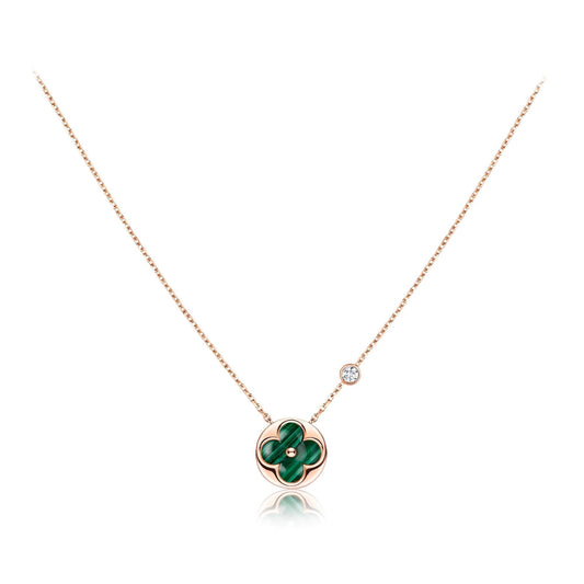 [NOVO]SUN PEDANT ROSA GOLD 1 DIAMANT-KETTE
