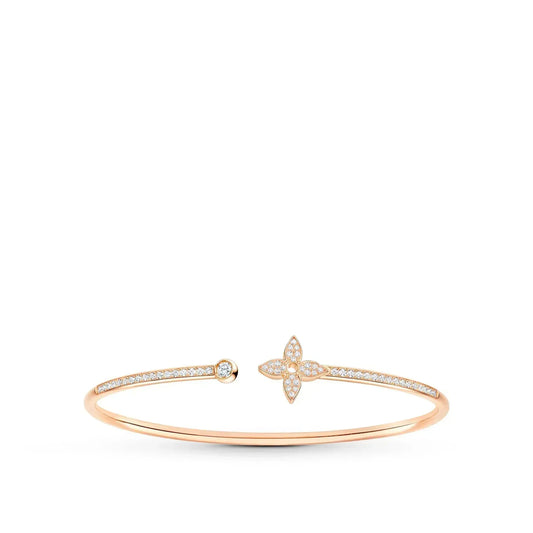 [NOVO] IDYLLE OFFENES ARMBAND IN ROSA GOLD MIT DIAMANTENBESETZUNG