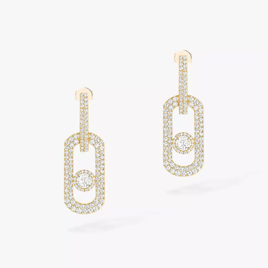 [GALE]So Move XL Pave_-Set Diamond Pendant Earrings
