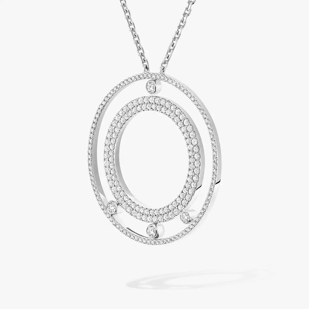 [GALE]Move Romane Long Pave_-Set Diamond Necklace