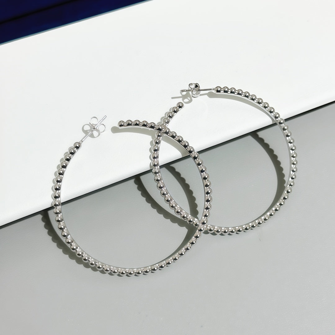 [GALE] SMOOTH BEAD STUD EARRINGS