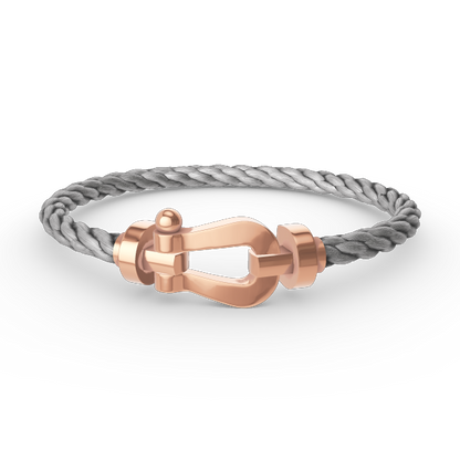 [NOVO]FORCE Großes Hufeisenarmband ohne Diamanten Roségold